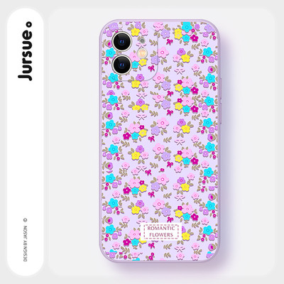 JURSUE Ốp lưng Hoa văn Họa tiết nữ chống sốc chống bẩn mềm cho iPhone 17 Air 16 15 14 13 12 11 PRO MAX SE 2020 X XR XS ip 8 7 Plus MZ50533Q