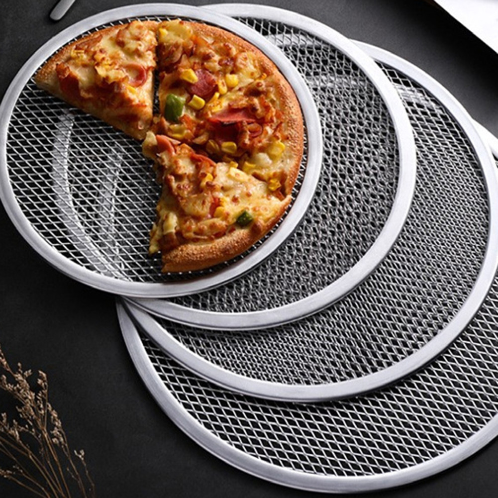 [MÀU SẮC] Pizza Stone Lưới Nhôm Pizza Màn Hình Pasta Khay Nướng Lưới Pizza