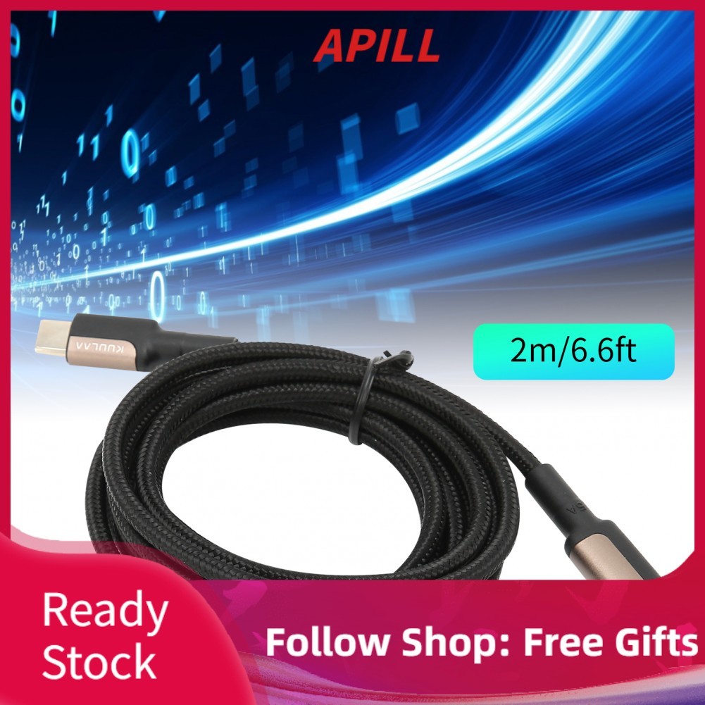 Apill Cáp sạc Acouto KUULAA 100W 5A PD - Dây dữ liệu nylon Độ dài dây nhanh để tương thích với thiết