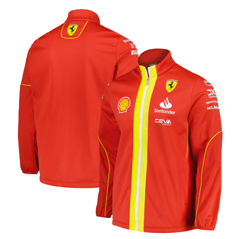 Đồ bộ đua F1 mới 2026, áo khoác mềm đội đua Ferrari, áo khoác dài tay phù hợp cho mùa thu và mùa xuâ