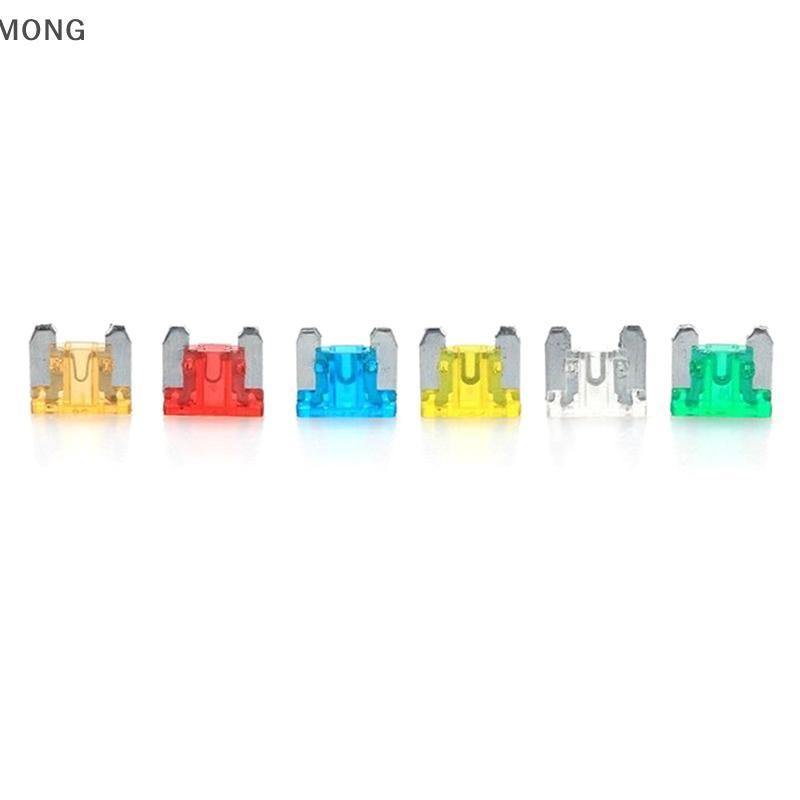 [MONG] 24 chiếc Cầu chì xe máy Tru ô tô ô tô 5A 10A 15A 20A Kích thước hỗn hợp Bộ cấu hình thấp Micr