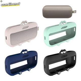 SCANDIHOME0 Vỏ bảo vệ, Loa không dây bảo vệ chống rơi hoạt hình, Giá đỡ gắn chống bụi bằng silicon dễ thương cho phụ kiện loa thế hệ thứ 2 Bose SoundLink Flex