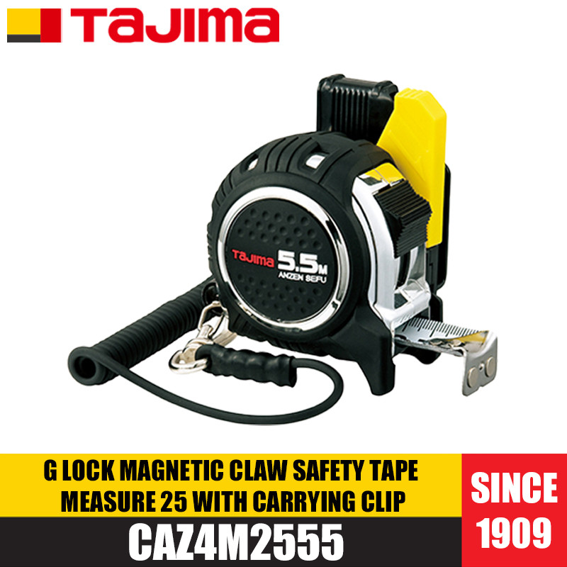 Tajima CAZ4M2555 / CAZ4M2575 GLOCK Thước dây an toàn móc từ tính có kẹp an toàn