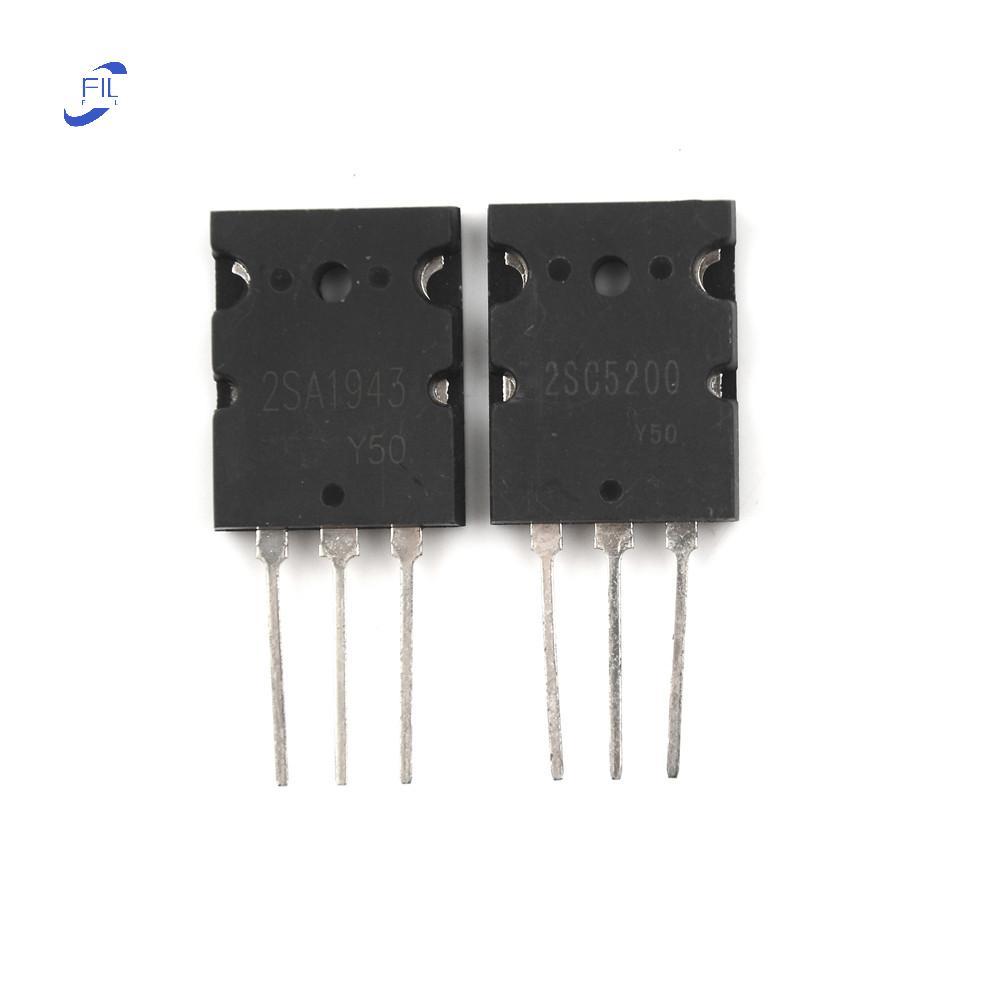 FIL Mới 1 Cặp HOẶC 2 Chiếc Transistor TO-3PL 2SA1943-O 2SC5200-O 2SA1943 2SC5200 A1943 C5200