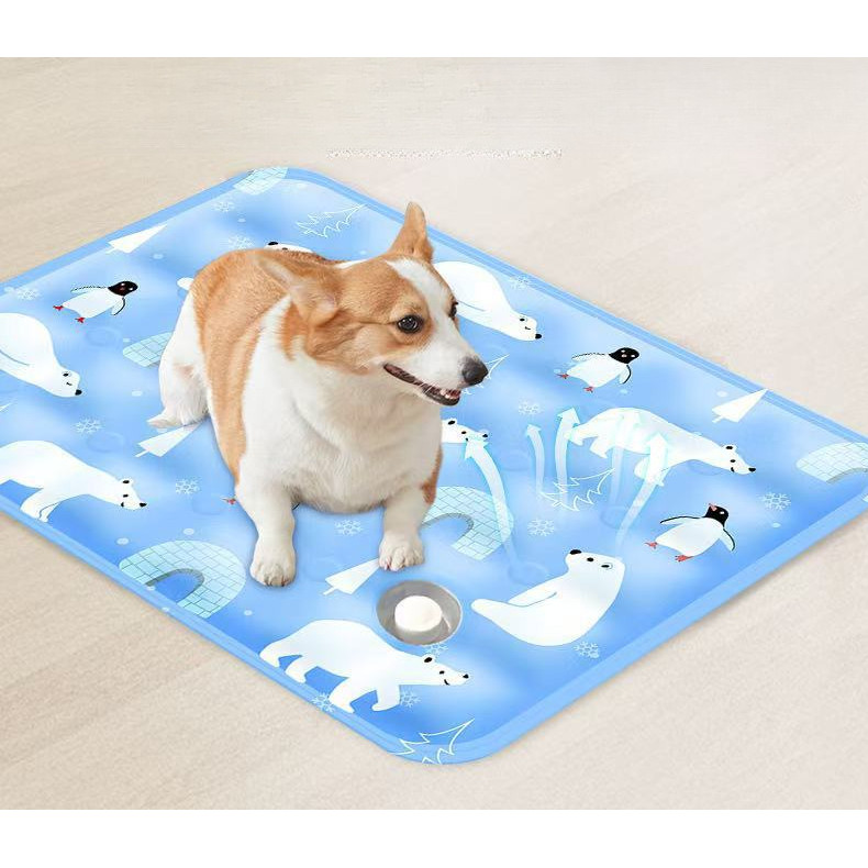 Ice Pad Water Pad Mùa Hè Ice Pad Loại Phun Nước Chó Ice Pad Mèo Cool Pad Pet Rinse-Free Chống Thấm N