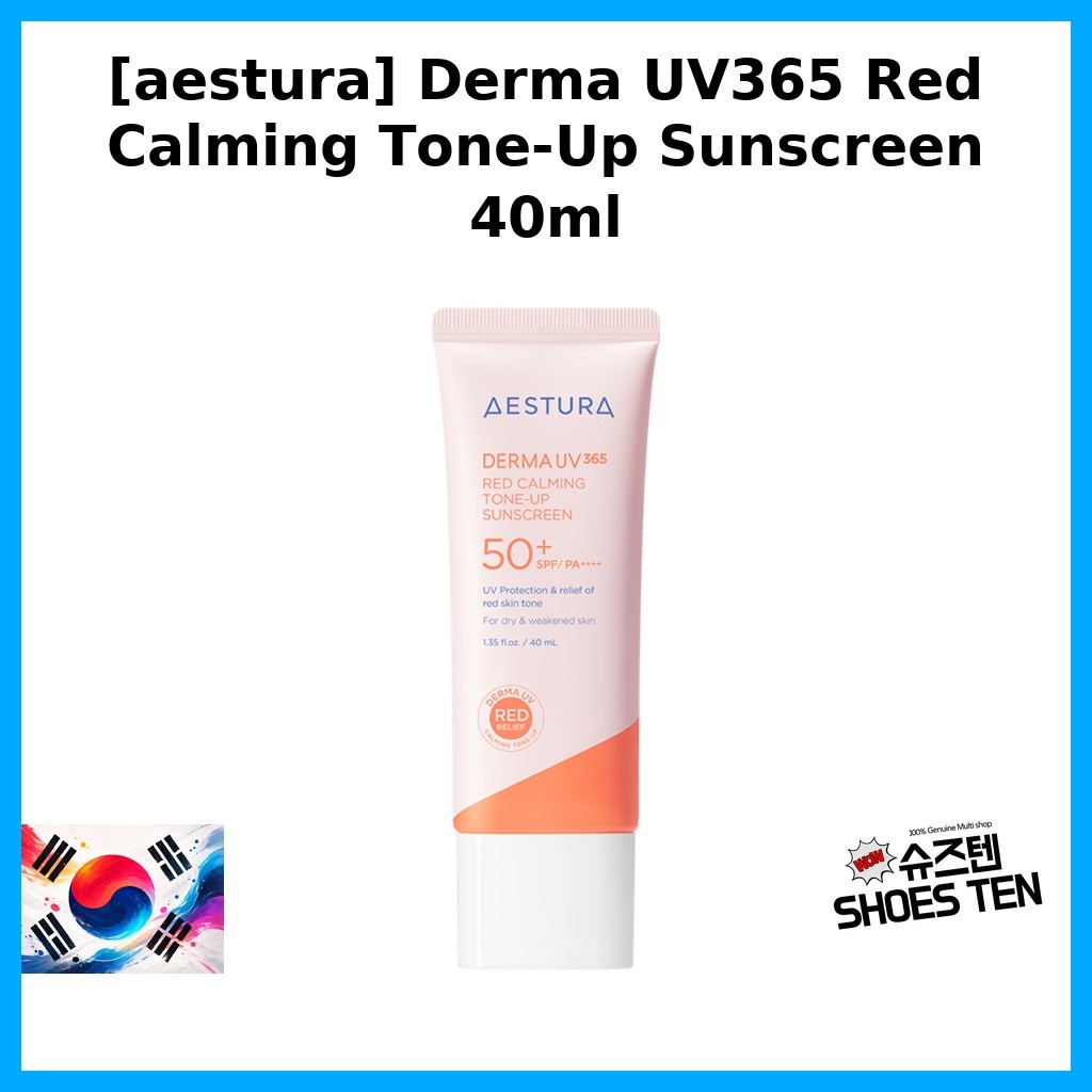 [aestura] Kem chống nắng Derma UV365 Red Calming Tone-Up 40ml / Kem chống nắng Hàn Quốc / Hiệu ứng t