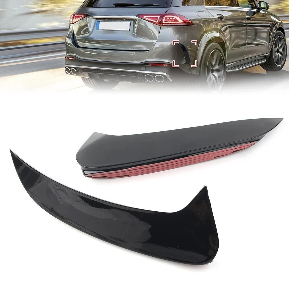 2X Xe Phía Sau Cản Bộ Chia Cánh Gió Canard Lỗ Thông Hơi Viền Cho Xe Mercedes Benz GLE Class W167 AMG