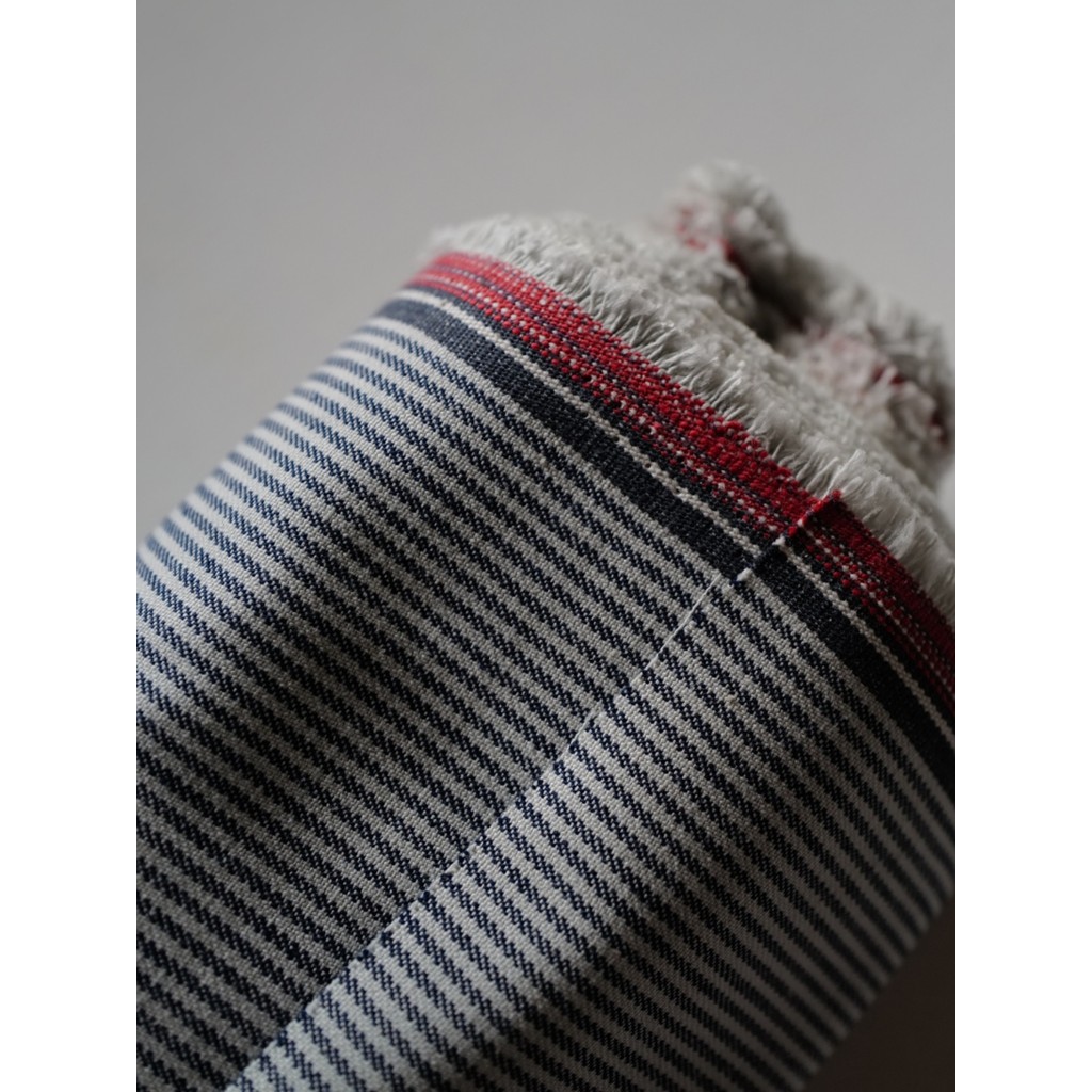 Áo denim nam chất liệu cotton sọc, dày 310gsm từ thương hiệu Hicoli