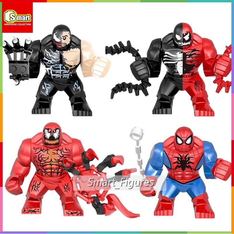 Venom Minifigures Carnage Anti-Venom Spiderman Marvel Siêu Anh Hùng Eddie Brock Đồ Chơi Quà Tặng Min