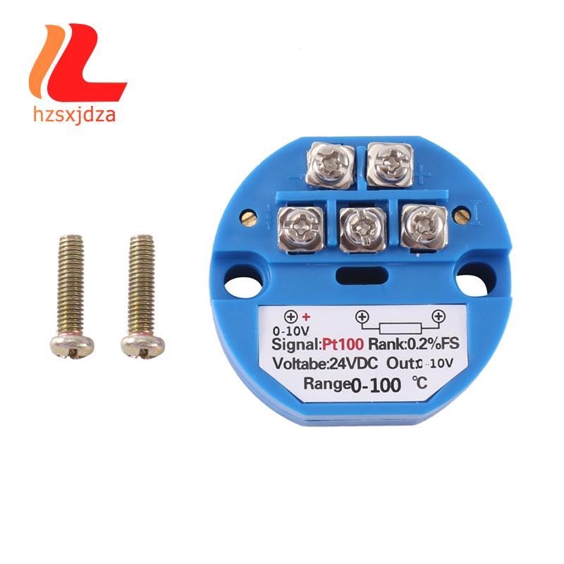PT100 Loại sang 0-10V 0-100 độ RTD Đầu vào 0-10 một đầu ra DC24V Bộ phát nhiệt độ chịu nhiệt