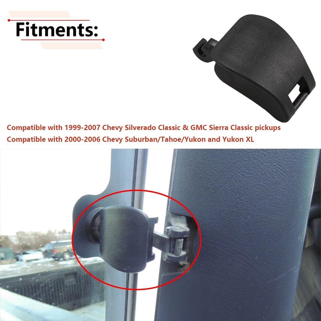 Mặt sau Kính Cửa sau Cửa sổ Lỗ thông hơi Chốt cho 1999-2007 Chevy Silverado / 2000-2006 Ngoại ô / Ta