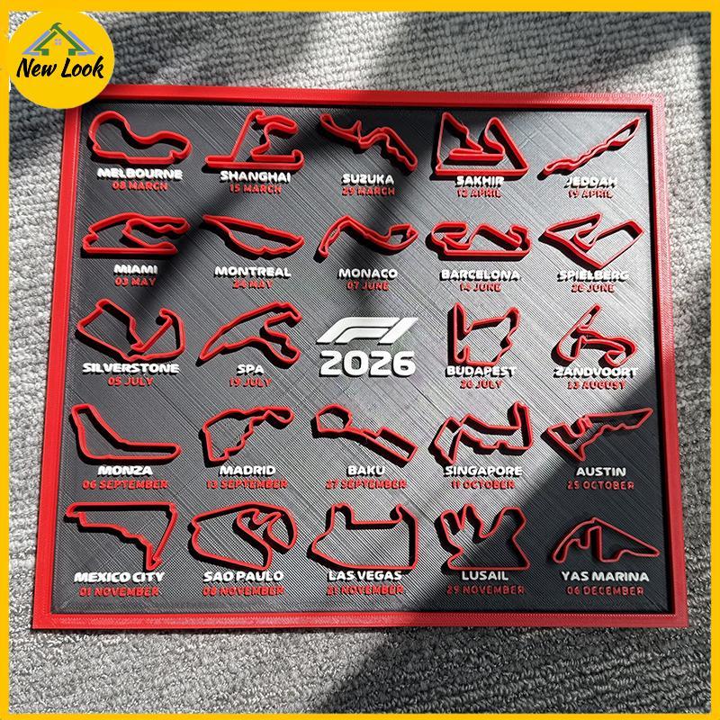 NewLook 2026 Formula 1 Lịch F1 Có Chân Đế Đua Để Bàn Lịch Trang Trí Văn Phòng Tại Nhà Trang Trí Máy 