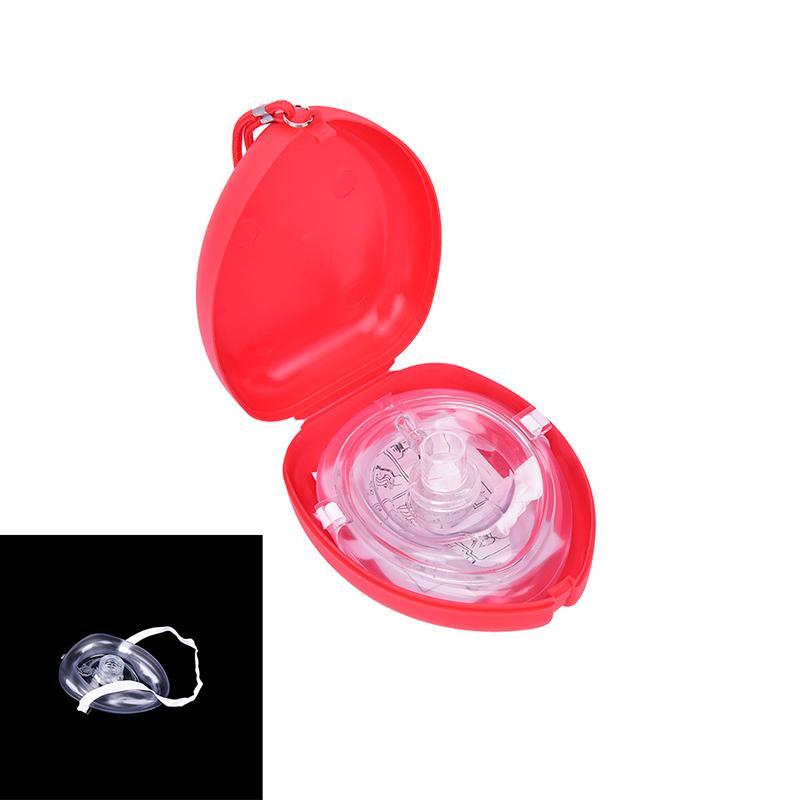 DRH 1 Mặt nạ CPR trong hộp cứng với tấm chắn mặt - Dụng cụ sơ cứu hiệu quả