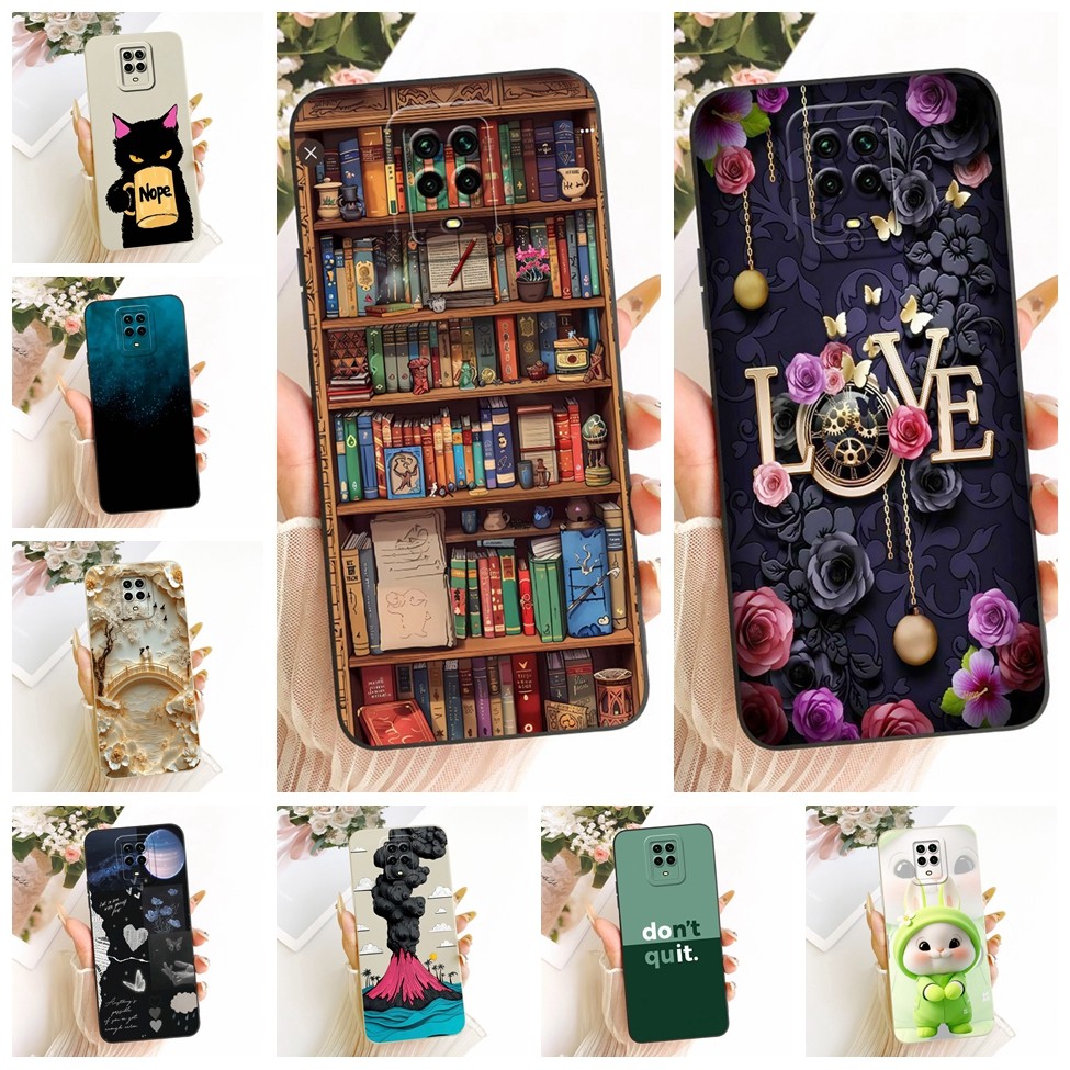 Ốp Lưng Cho Redmi Note 9S Silicon Thời Trang Sang Trọng Mát Kawaii Vỏ Sơn Dễ Thương M2003J6A1G