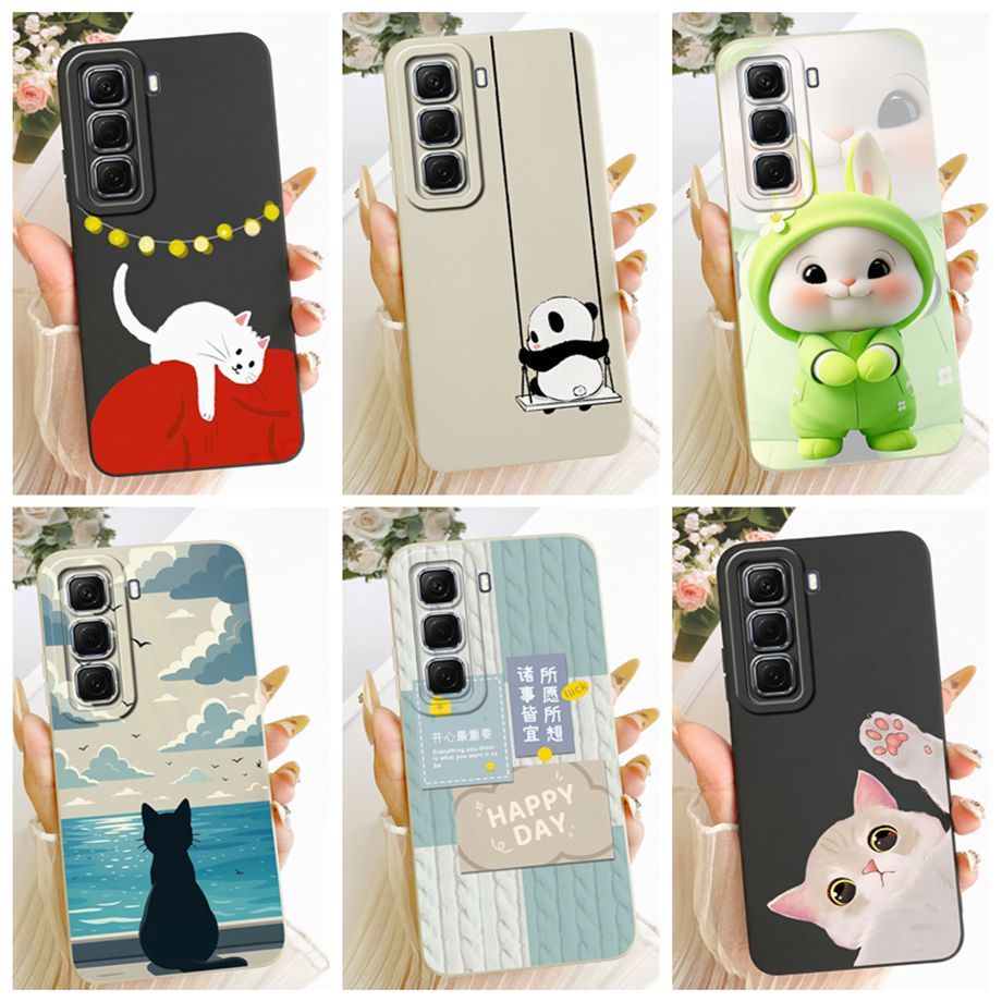Dành Cho Infinix Hot 50 4G / Hot 50 Pro 4G X6881 Ốp Lưng Hoạt Hình Dễ Thương Sơn Ốp Lưng Mềm Cho Inf
