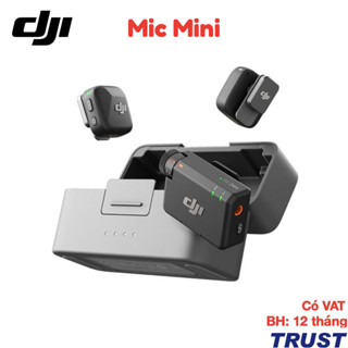  Bộ micro không dây cài áo DJI Mic Mini nhỏ gọn nhẹ khử ồn chất lượng - Hàng Chính Hãng 
