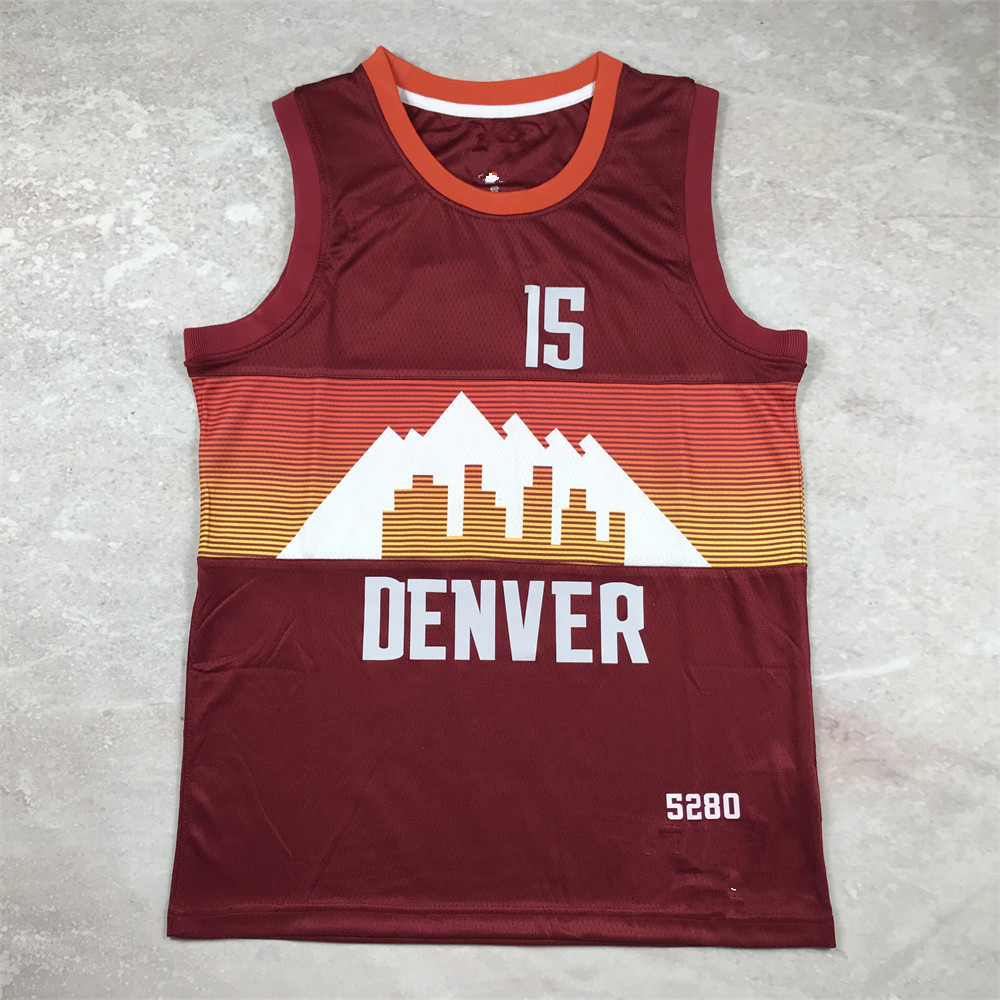 Zhu · Gordon · Murray Basketball Jersey15 Cần ngắn màu đỏ