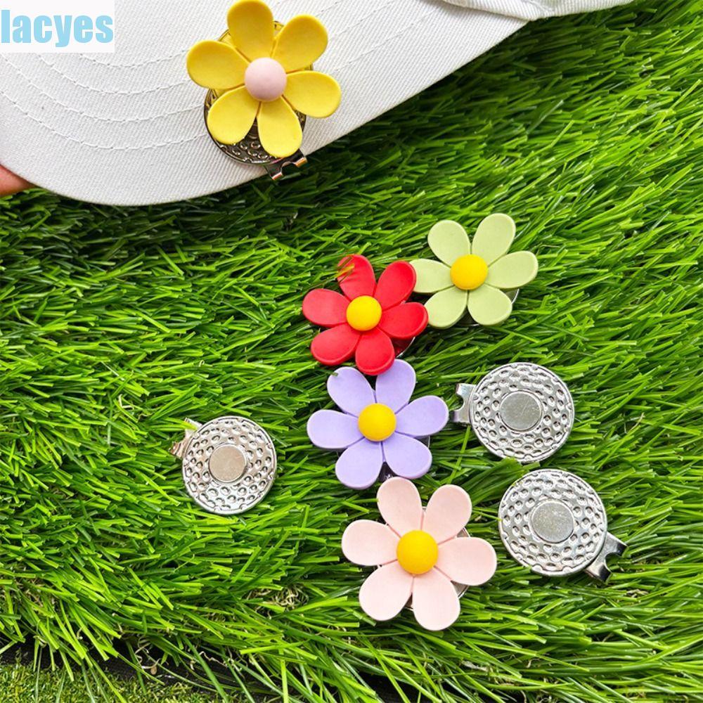 LACYES Golf Cap Clip, Từ Hoa Hình Bóng Golf Mark, Thể Thao Cap Vị Trí Bóng Trang Trí Nhiều Màu Sắc G