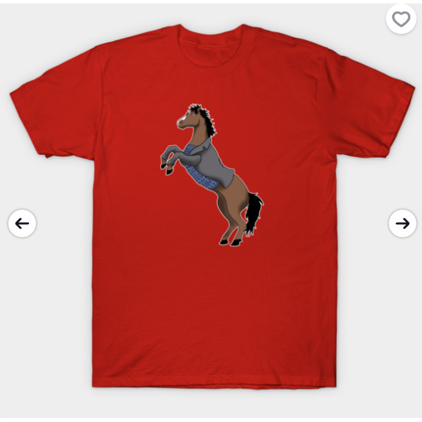 Lễ Hội Mùa Xuân - Áo Thun Nam Màu Đỏ BoJack Horseman, 100% Cotton