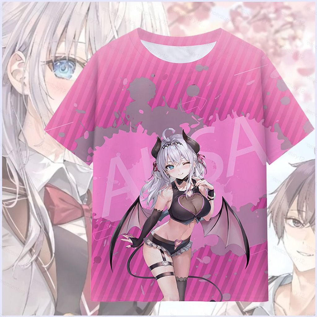 Áo Thun Anime GC12 Alya Cosplay, Vải 3D Phù Hợp Mùa Hè