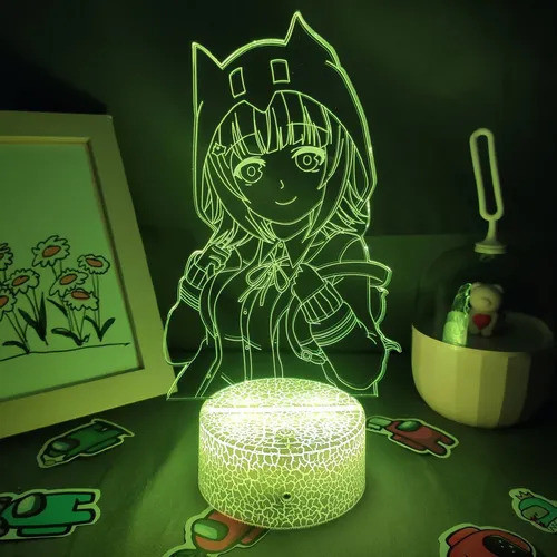Chiaki Nanami Danganronpa USB Đổi Màu Đèn Ngủ Anime Trang Trí Sinh Nhật