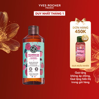  Sữa tắm dạng gel hương mâm xôi đỏ & bạc hà Yves Rocher Shower Gel Raspberry Peppermint 400ml 