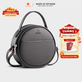  Túi Yuumy  Thời trang nữ dáng tròn phối ngăn size 18 - Túi đeo chéo da Seasand YN261  