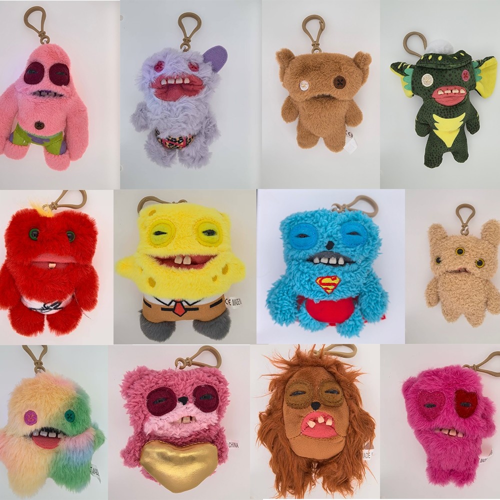 Fuggler Nhồi Bông Móc Khóa Đồ Chơi BUDGIE FUGGLER Phòng Thí Nghiệm MISFITS Ngộ nghĩnh Quái Vật Xấu X
