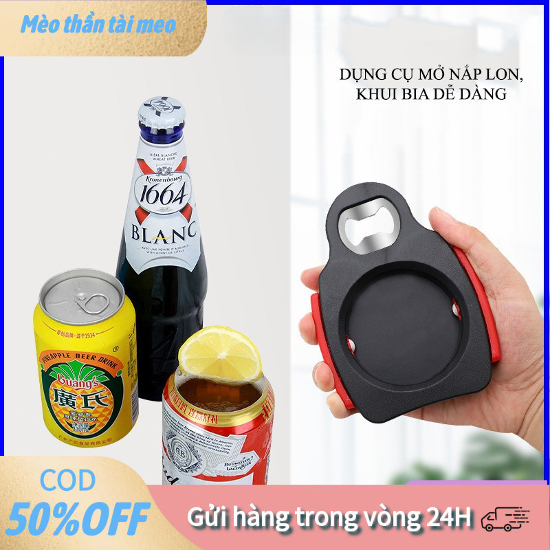 【tài】Dụng Cụ Khui Lon Thép Không Gỉ Và Nhựa ABS, Dễ Dàng Tháo Nắp, Kích Thước Nhỏ Gọn Dễ Mang Theo, Chất Lượng Cao, Tiện