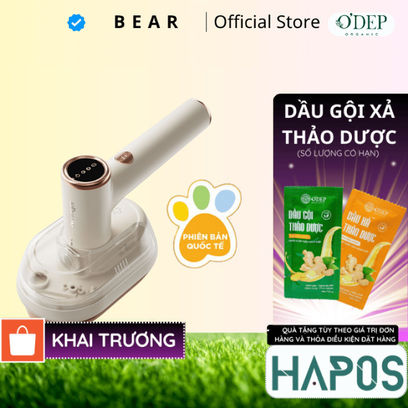 Bàn ủi hơi nước cầm tay Bear Chính hãng, bề mặt ủi lớn, làm nóng nhanh, tự vệ sinh cặn GTJ-A12Z2 - H
