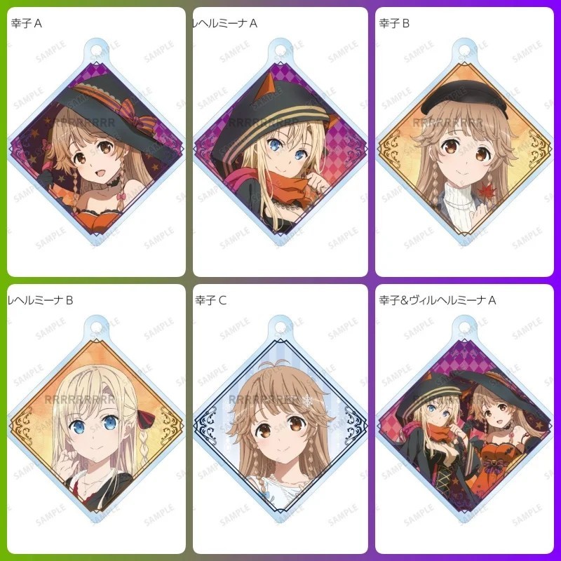 Móc khóa Anime High School Fleet Haifuri Acrylic Keychain mô hình Misaki Akeno Soya Mashiro Nishizak