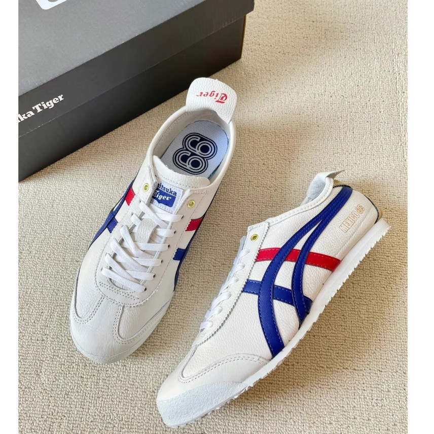 Giày thể thao UA Giày thấp thoải mái Vàng Đỏ Xanh Trắng Tokuten Onitsuka Tiger Mexico 66 Nam OBOT PV