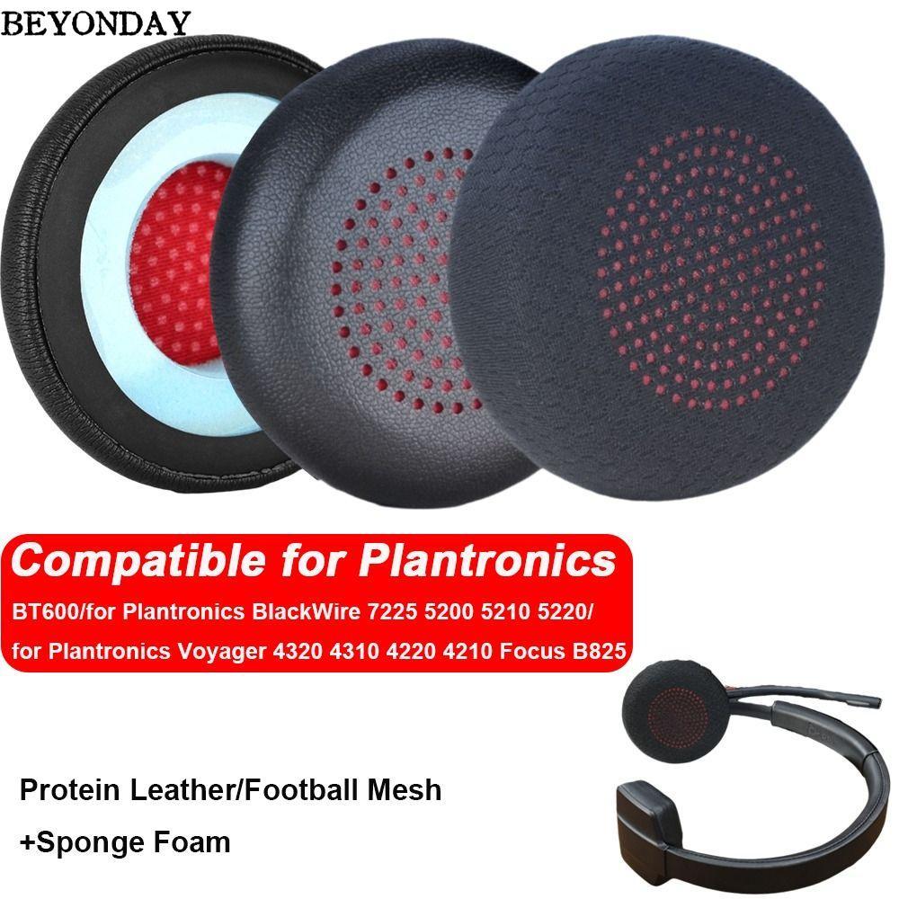 BEYONDAY 1 cặp Miếng đệm tai nghe, Đệm tai nghe xốp lưới bóng đá, cho Plantronics BT600 BlackWire 72