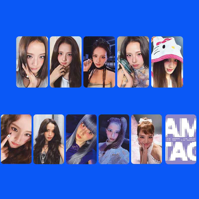 Phong Cách Mới Bán BP Mực Hồng Jin Zhixiu Photocard Bonus JISOO Cá Nhân SOLO Album AMORTAGE Photocar