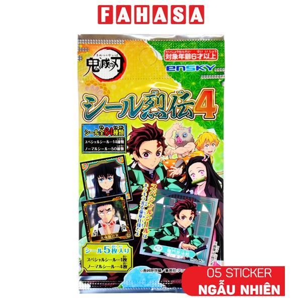 Bộ Sticker Nhân Vật Demon Slayer Seal Retsuden Vol.4 - Ensky (5 Sticker Ngẫu Nhiên)