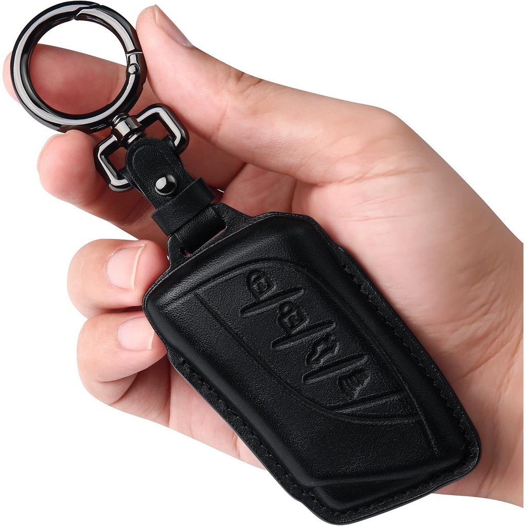 Tukellen cho Lexus Leather Key Fob Cover có móc khóa Tương thích với Lexus 2018-2024 ES350 LC500 LC5