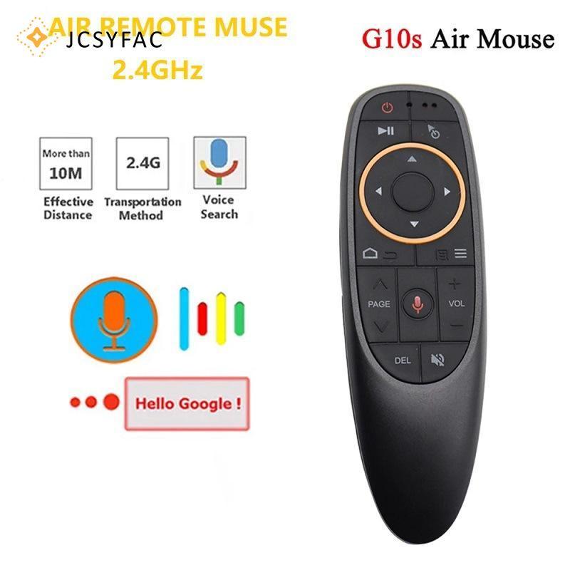 JCSYFAC GAMINJA G10S Chuột Không Khí Điều Khiển Từ Xa Bằng Giọng Nói 2.4G Con Quay Hồi Chuyển Không 