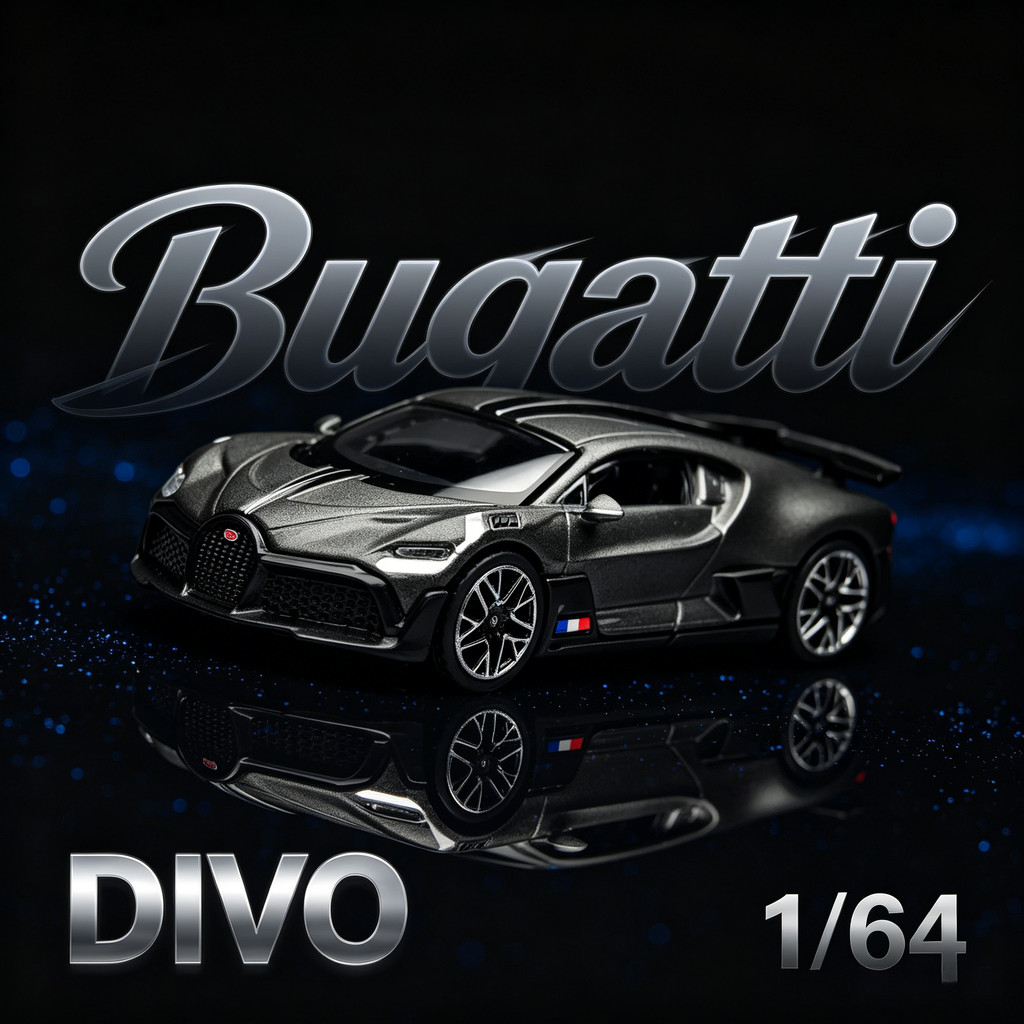 JKM 1/64 NEW Bugatti DIVO Mô Hình Xe Mô Phỏng Quy Mô Nhỏ Hợp Kim Xe Ô Tô Mô Hình Trẻ Em Bé Trai Bộ S