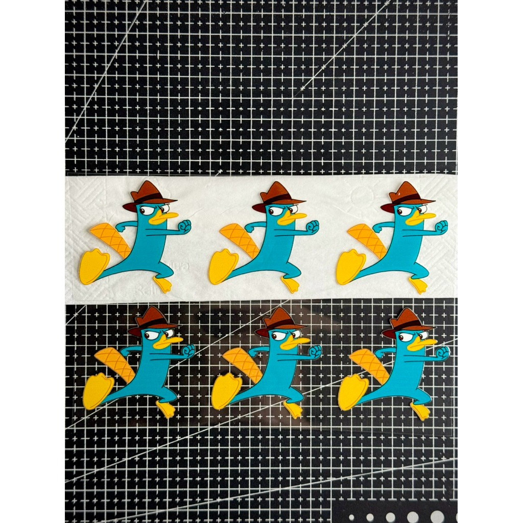 Tem Sticker DTF Thú Mỏ Vịt Perry, Thám Tử Perry Mini Size Dán Trang Trí Được Nhiều Vị Trí (6917)