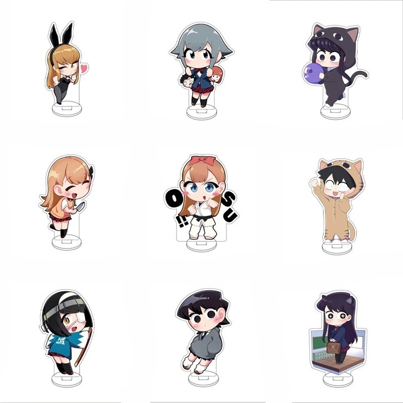 Standee anime Komi Cant Communicate Komi không thể giao tiếp mô hình mica Shouko Najimi trang trí bà