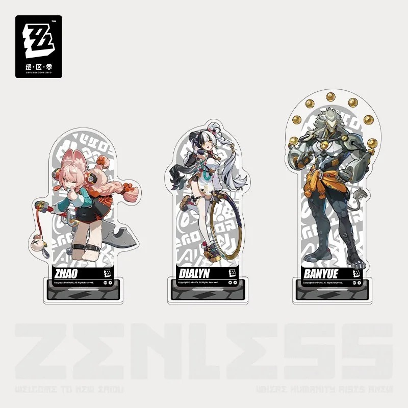 Standee Zenless Zone Zero mô hình Acrylic nhân vật Dialyn Banyue Zhao Mihoyo Official chính hãng dec