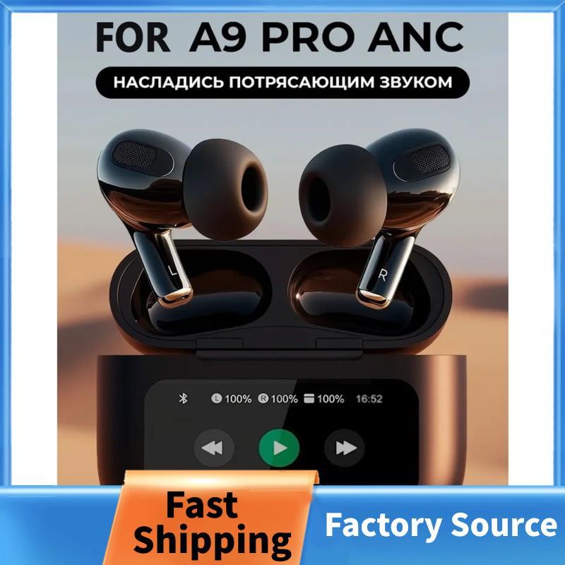 Tai nghe Bluetooth không dây A9pro, Màn hình màu thông minh trong tai, Tai nghe thể thao Khử tiếng ồ
