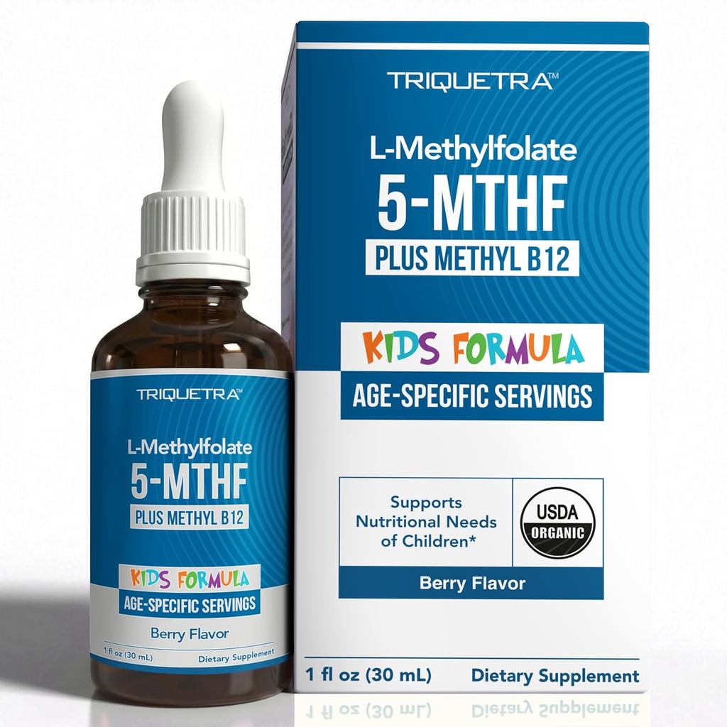 Hữu cơ cho trẻ em L-Methylfolate + Methyl B12 Cofactor - Dạng dưới lưỡi MTHFR - 5-MTHF, Dạng Folate 