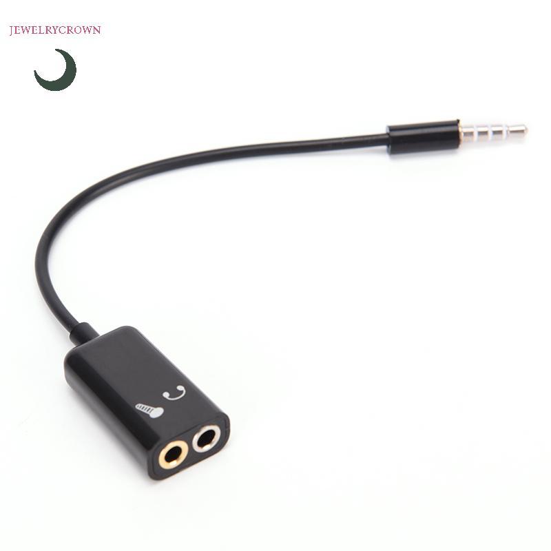 Bộ chuyển đổi cáp Mic Audio ja sang tai nghe Micro Y Splitter [VN]