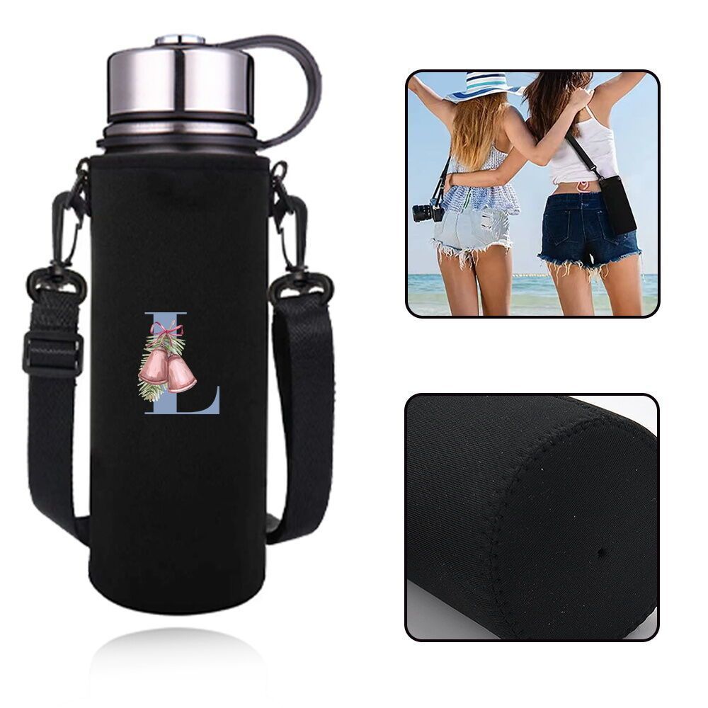 New Pelindung botol air 550ML-1500ML Black Water Cup Cover a New Drinking Experience Starting from D