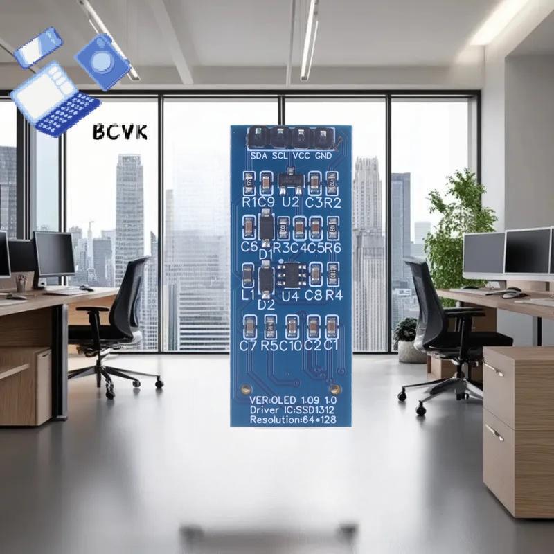 [BCVK] Mô-đun hiển thị OLED 1.09 Inch 128x64 SSD1312 I2C Giao diện 4 chân cho Arduino Raspberry Pi C
