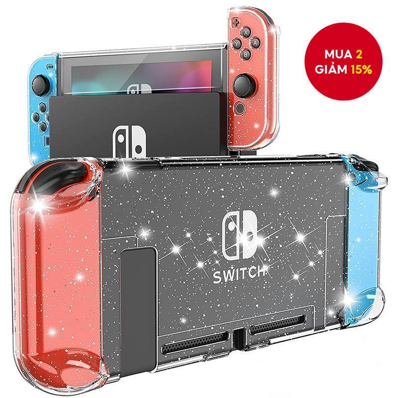 Ốp lưng trong suốt có thể tháo rời bảo vệ Flash Hard Shell mới cho Nintendo Switch và Switch Oled.