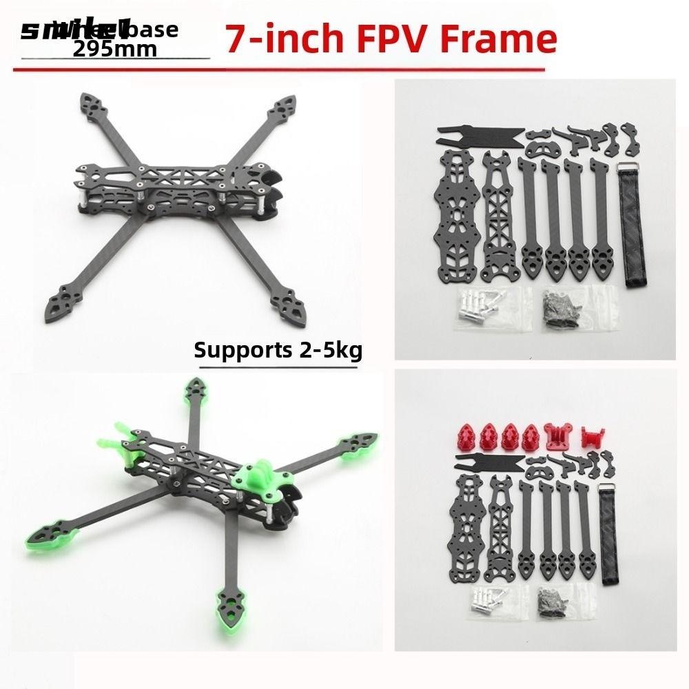 Phụ kiện máy bay không người lái đua FPV SMILE, Cánh tay sợi Carbon dày 5mm cho Mark4 7 inch, Giá đỡ