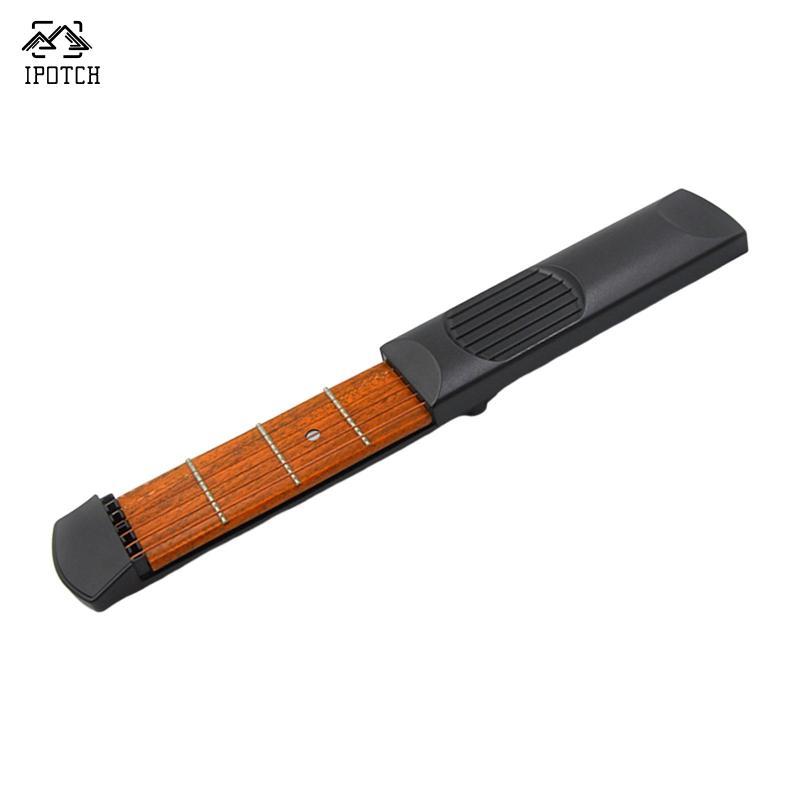 Pocket Acoustic Guitar Acoustic Thực Hành Dây Công Cụ Mini Di Động Nhẹ
