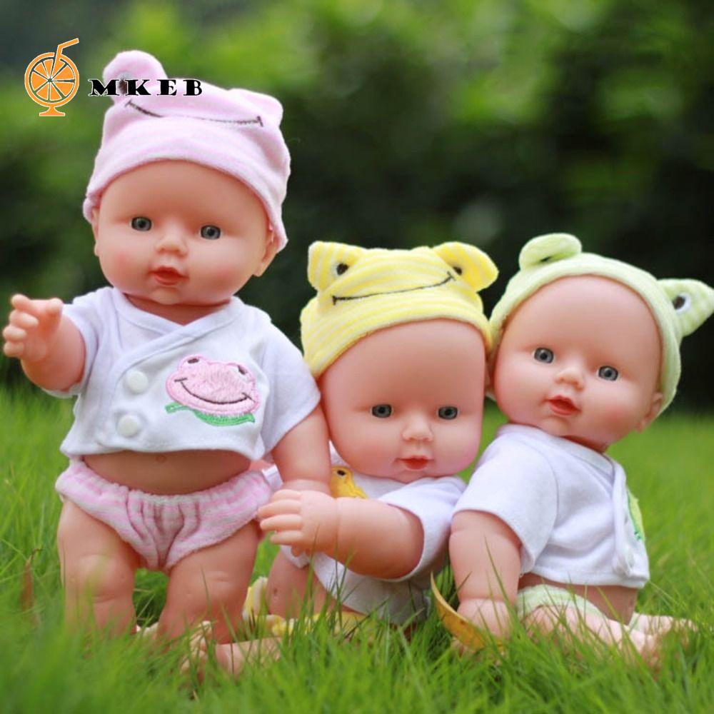 MKEB Bé Sơ Sinh Búp Bê, Quần Áo Búp Bê Mô Phỏng Thực Tế Búp Bê Bé, Đồ Chơi Trẻ Em 30cm Di Động Nhà C